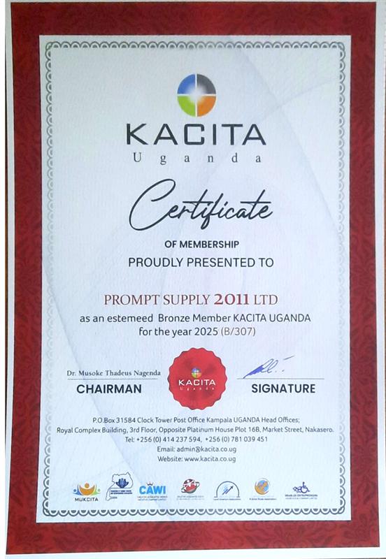 Kachita Uganda Certificate